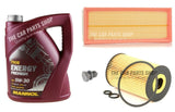 TO FIT AUDI A4 MK4 B8 SERVICE KIT 5L VDX OIL & OIL FILTER AIR FILTER + NEW PLUG