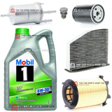 MOBIL 1 ESP 5W30 PREMIUM SERVICE KIT FOR AUDI A3 1.6 PETROL 03-13 BRAND NEW
