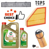 FITS BMW X1 2.0L XDRIVE E84 6L CASTROL WITH AIR OIL AND CABIN FILTER