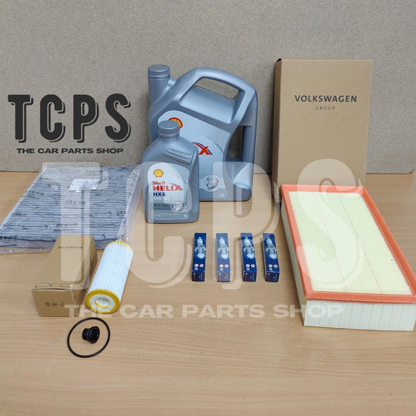 FITS VW ARTEON 2.0 TSI 2017+ OEM GENUINE SERVICE KIT 6L SHELL HX8 5W30 4 X PLUGS