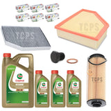 FOR BMW M340i 3.0 G20 COMPLETE SERVICE KIT WITH 8L CASTROL OIL & NGK SPARK PLUGS