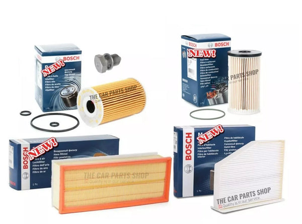 FITS VW TOURAN 1.6 2.0 TDI MK1 FULL BOSCH SERVICE KIT ALL NEW FILTERS AND PLUG