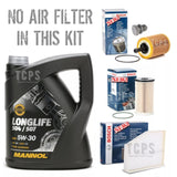 FITS VW SCIROCCO 2.0 TDI 2008+ BOSCH SERVICE KIT EXCLUDING AIR FILTER 5L MANNOL