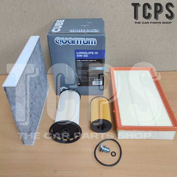 FITS VW TOURAN TDI ENGINE 15-19 5L QUANTUM OIL REPLACEMENT FILTERS SERVICE KIT