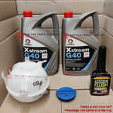 FOR VW GOLF MK5 MK6 2003-2016 COOLANT EXPANSION TANK + CAP + 10L G40 + RAD FLUSH