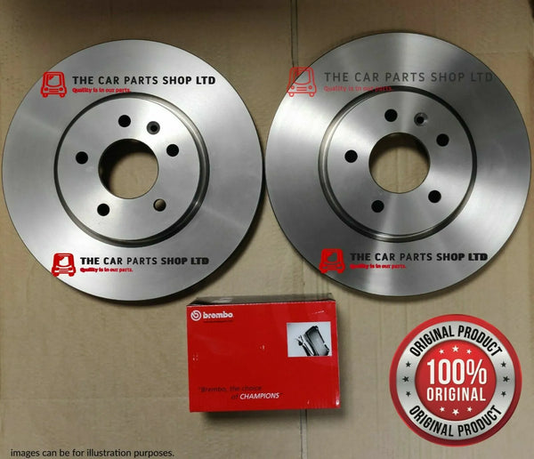 FOR TOYOTA AVENSIS 2.0 D-4D 2009> REAR AXLE BRAKE DISCS 290MM + BREMBO PADS