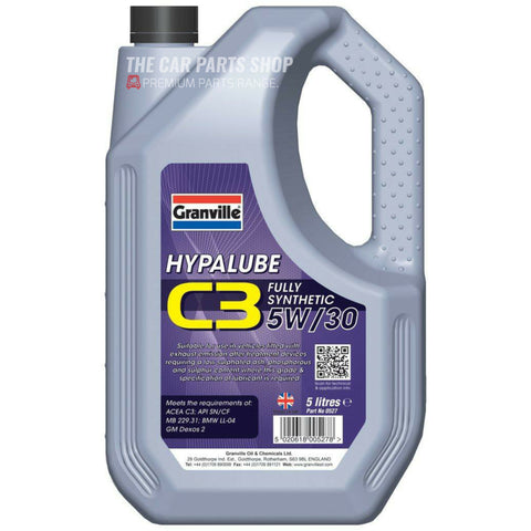 5 Litres Granville Hypalube 5w-30 Engine Oil