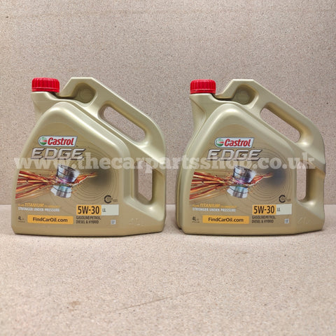 8 Litres Castrol Edge LL 5W30 Engine Oil