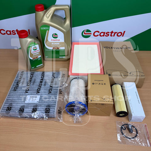 FOR KODIAQ SPORTLINE 2.0 TDI 2023+ FULL OEM SERVICE KIT 6L CASTROL 0W30 LL ALL FILTERS