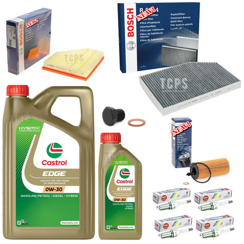 For BMW 330e M-SPORT G20 Full service kit with 6L Castrol 0w30 NGK plugs Filters