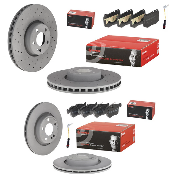 FOR MERCEDES E220D CONVERTIBLE 2017+ A238 BREMBO FRONT AND REAR DISCS AND PADS