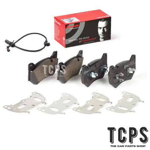 FOR AUDI Q5 2.0 MK2 BREMBO FRONT BRAKE PADS SET WITH SENSOR