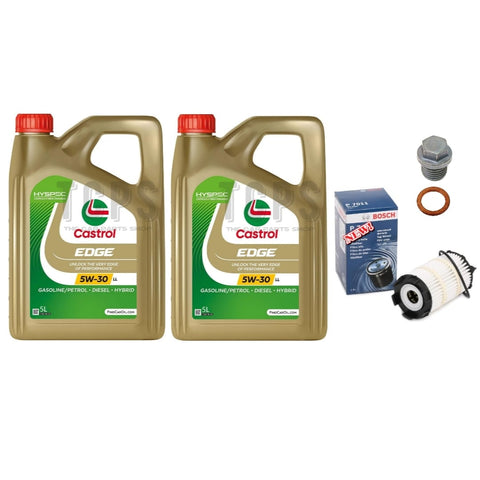 FOR AUDI R8 V10 PLUS MK2 BOSCH SERVICE KIT BOSCH OIL FILTER & 10L CASTROL 5W30