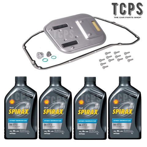 FOR AUDI RS7 PLUS MK1 GEARBOX SERVICE KIT 4L SHELL ATF FLUID & FILTER PACK