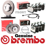 FOR BMW M140i F20 BREMBO FRONT AND REAR BRAKE DISCS AND BREMBO PADS & SENSOR NEW