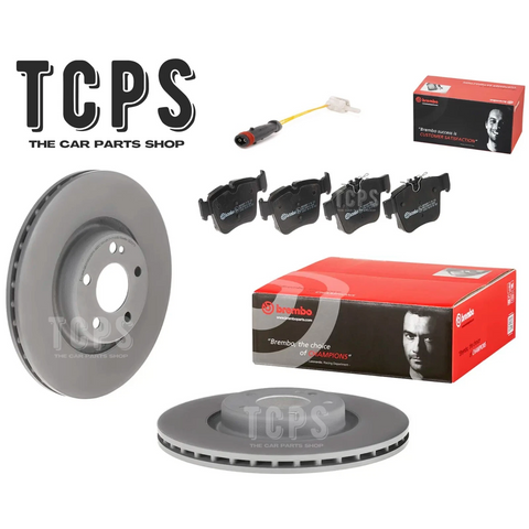 FOR MERCEDES C-CLASS COUPE AMG C 43 4-MATIC 2018-2023 X253 BREMBO REAR DISCS 320MM & REAR PADS SENSOR