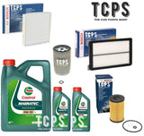 FOR HYUNDAI TUCSON 1.7 CRDi 2015+ COMPLETE BOSCH FILTER KIT WITH 6L CASTROL OIL
