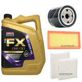 TO FIT PEUGEOT 2008 MK1 1.2 VTI 2013> SERVICE KIT 5L 0W30 + OIL AIR CABIN FILTER