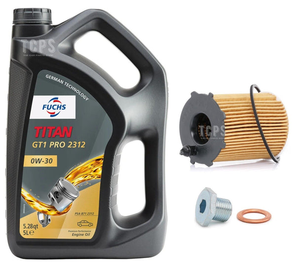 TO FIT CITROEN C4 1.6 BLUEHDI 08/14> SERVICE KIT 5L 0W30 ENGINE OIL & OIL FILTER