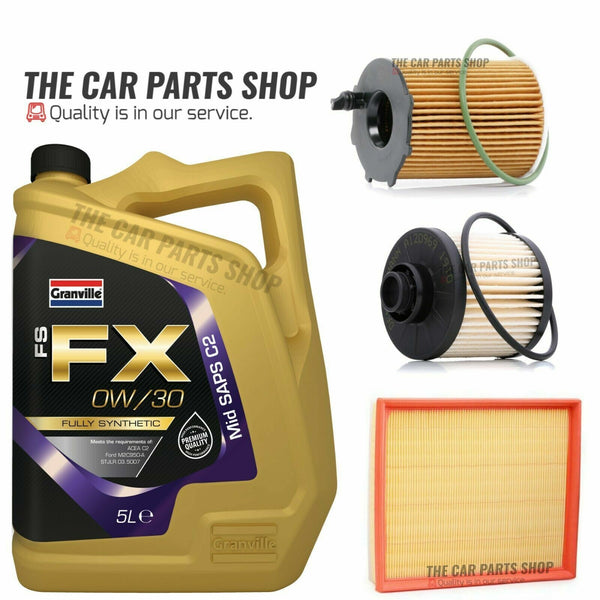 FITS CITROEN DS4 CROSSBACK SERVICE KIT 5L OIL + AIR FUEL OIL FILTER NEW