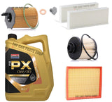 FOR CITROEN C4 CACTUS 1.6 DIESEL 2014> FULL SERVICE KIT 5L 0W-30 OIL + FILTERS