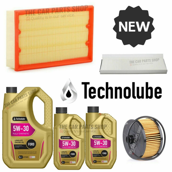 FOR FORD TRANSIT 2.4 TDDI 2000-2003 SERVICE KIT 7L 5W30 OIL + OIL AIR CABIN