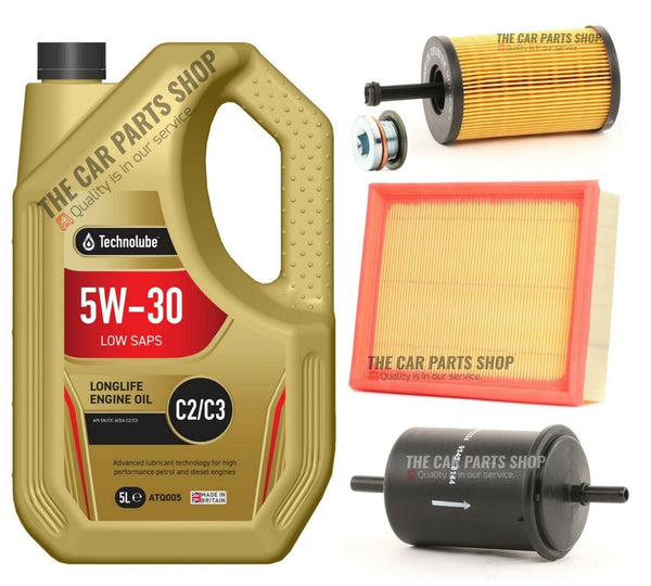 FOR CITROEN XSARA 1.6 00-05 SERVICE KIT 5L 5W30 OIL + AIR OIL AND FUEL FILTER
