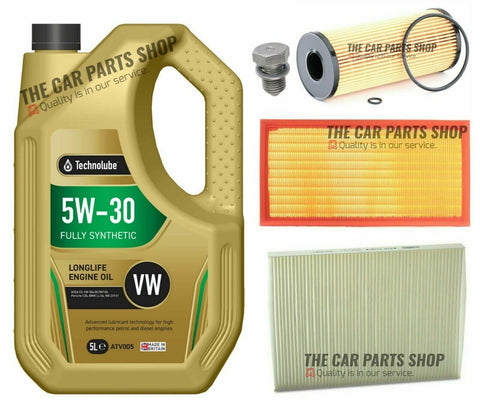 FOR SEAT TOLEDO 1.9 SDI 99-04 SERVICE KIT 5L OIL & AIR CABIN OIL FILTER
