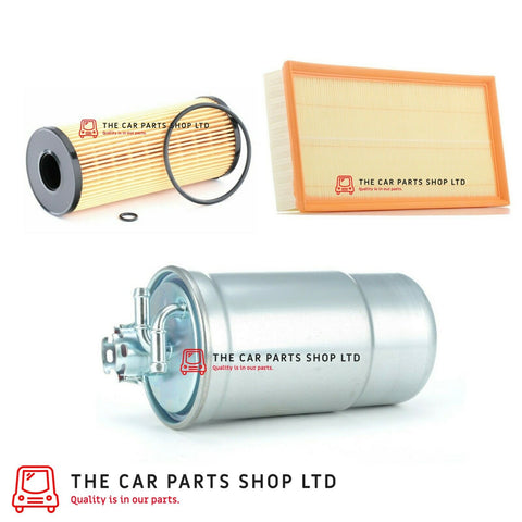 FOR AUDI A3 1.9 TDI 2000-2003 SERVICE FILTER KIT OIL AIR AND FUEL FILTER PREMIUM