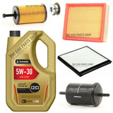 FOR CITROEN XSARA 1.6 00-05 FULL SERVICE KIT 5L 5W30 + OIL AIR FUEL CABIN NEW
