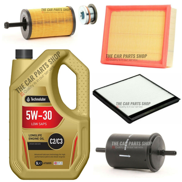 FOR CITROEN XSARA 1.6 00-05 FULL SERVICE KIT 5L 5W30 + OIL AIR FUEL CABIN NEW