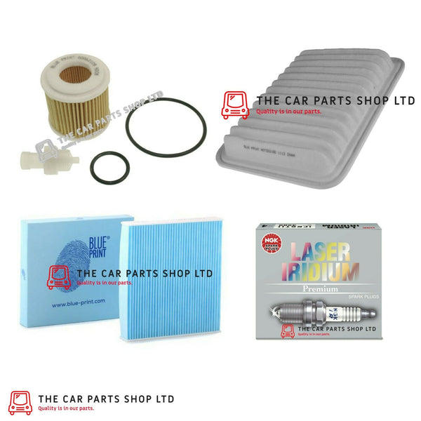 FOR TOYOTA VERSO 1.6 16V 2009> BLUEPRINT SERVICE FILTERS KIT AND IRIDIUM PLUGS