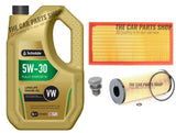 FOR SEAT TOLEDO 1.9 SDI 99-04 SERVICE KIT 5L 5W30 OIL & AIR + OIL FILTER