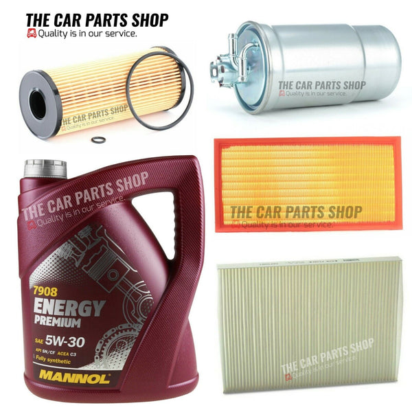 FOR SEAT LEON MK1 1.9 TDI 1999-2006 SERVICE KIT 5L OIL & OIL AIR FUEL CABIN