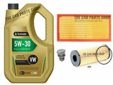 TO FIT AUDI A4 2.0 TDI 04-08 SERVICE KIT 5L OIL & AIR  AND OIL FILTER PACKAGE