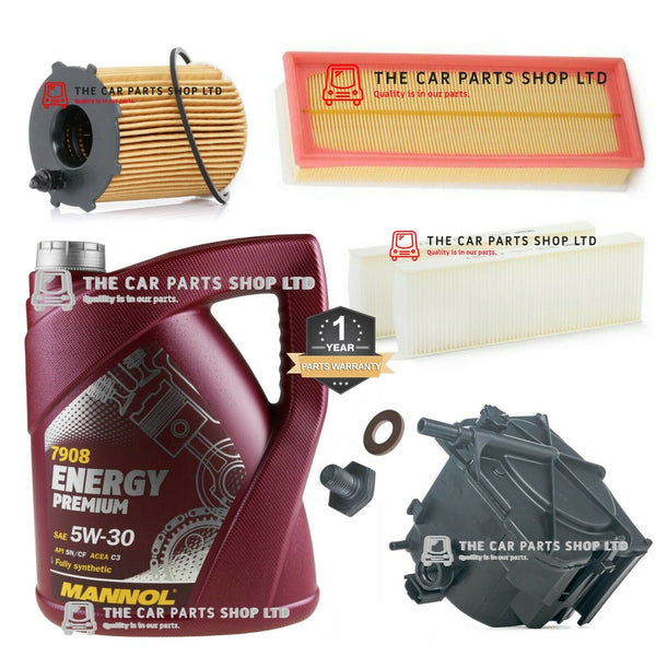 FITS PEUGEOT PARTNER 1.6 DIESEL 2009> FULL SERVICE KIT 5L VDX OIL & ALL FILTERS