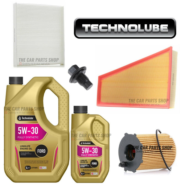 FOR FORD MONDEO MK4 1.6 TDCI 11-15 SERVICE KIT 6L OIL & CABIN AIR OIL FILTER