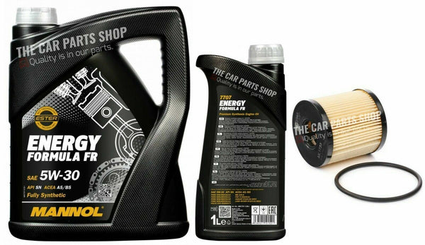 FOR VOLVO V70 MK2 2.0 DIESEL SERVICE KIT 6L OIL & OIL FILTER PREMIUM OIL