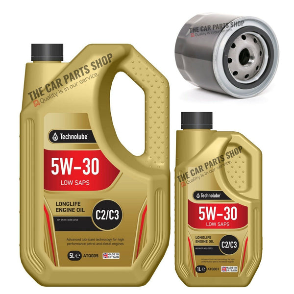 FOR CITROEN C5 2.2 HDI 2006-2008> SERVICE KIT 6L 5W30 ENGINE OIL & FILTER