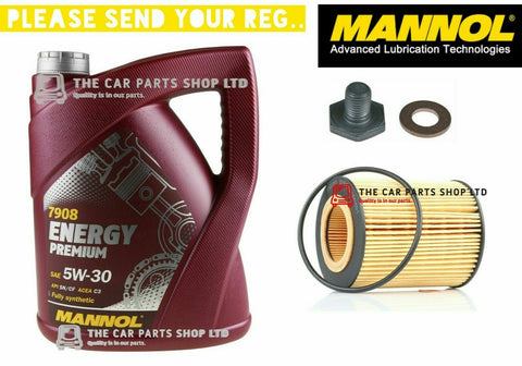 FITS CITROEN C4 2.0 HDI 04-10 SERVICE KIT 5L ENGINE OIL 5W30 AND OIL FILTER NEW