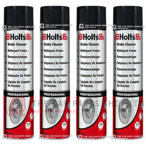 4 X HOLTS BRAKE CLEANER AEROSOL 600ML x 4 FAST DRYING FAST ACTING NEW