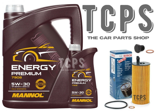 TO FIT MINI COOPER 1.6D R60 BOSCH SERVICE KIT 6L ENGINE OIL 5W30 + OIL FILTER