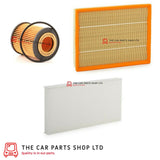 FITS VAUXHALL VECTRA 1.9 CDTI 2004> SERVICE FILTER KIT OIL AIR CABIN FILTER