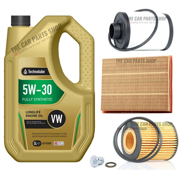 FOR VAUXHALL VECTRA 1.9 CDTI 2004> SERVICE KIT 5L 5W30 OIL & FUEL AIR AND OIL