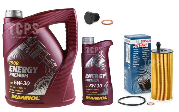 TO FIT MINI COOPER 1.6 DIESEL R61 BOSCH SERVICE KIT 6L ENGINE OIL 5W30 + FILTER