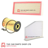 FITS VW BEETLE 1.6 TDI 2011-2016 SERVICE FILTER KIT OIL AIR CABIN