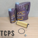 FOR BMW 320D E90 E91 2005-2007 SERVICE KIT 6L 5W30 OIL & OIL FILTER BRAND NEW