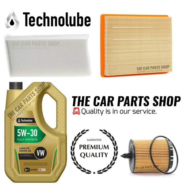 FOR VAUXHALL SIGNUM 2.2 PETROL 03-08 SERVICE KIT 5L OIL + AIR OIL CABIN PREMIUM