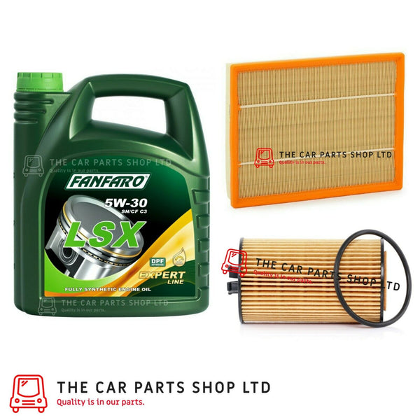 FOR FIAT CROMA 1.8 2.2 2005-2011 SERVICE KIT ENGINE OIL 5L + OIL & AIR FILTER