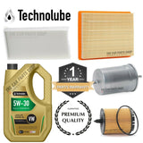 FOR VAUXHALL SIGNUM 2.2 PETROL 03-08 SERVICE KIT 5L OIL & AIR OIL FUEL CABIN